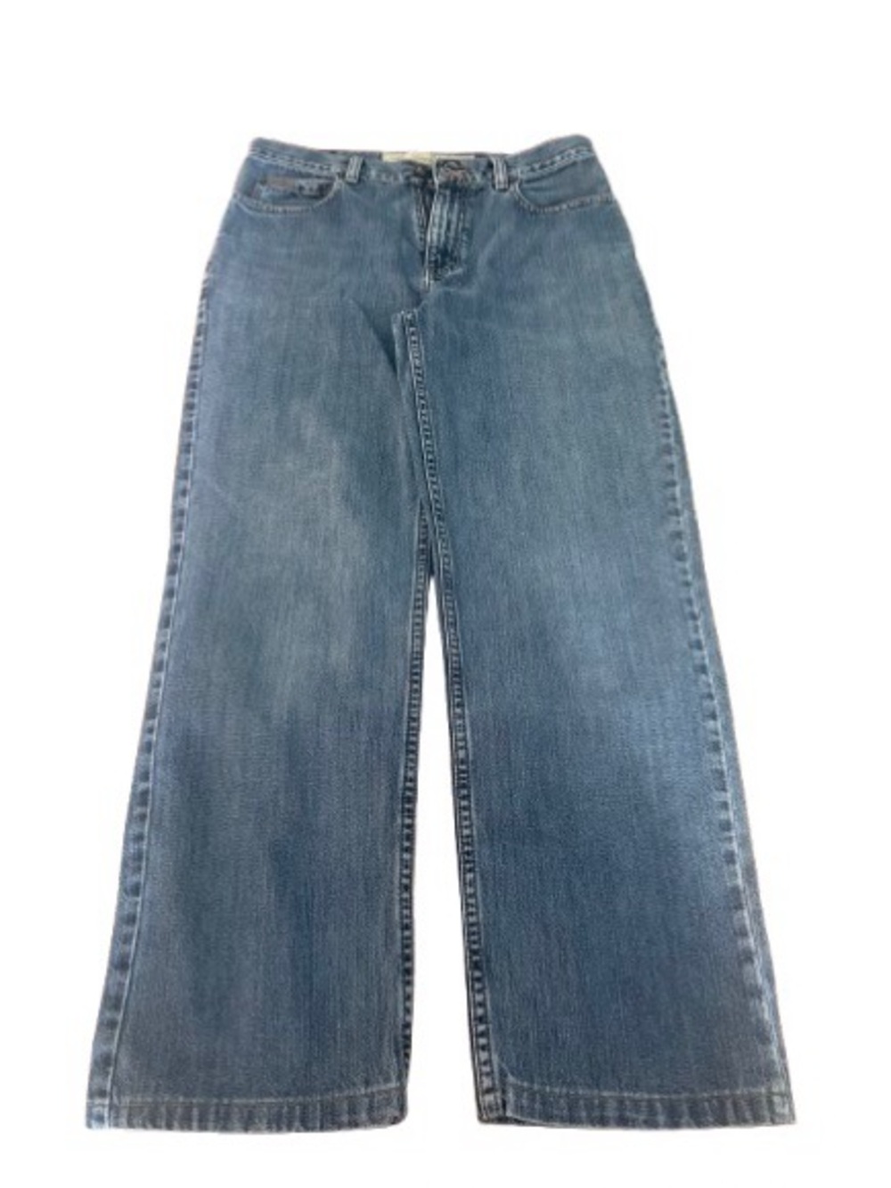 Women’s Vintage Eddie Bauer Natural Fit Medium-Wash Jeans/Straight Leg. Size-8R
